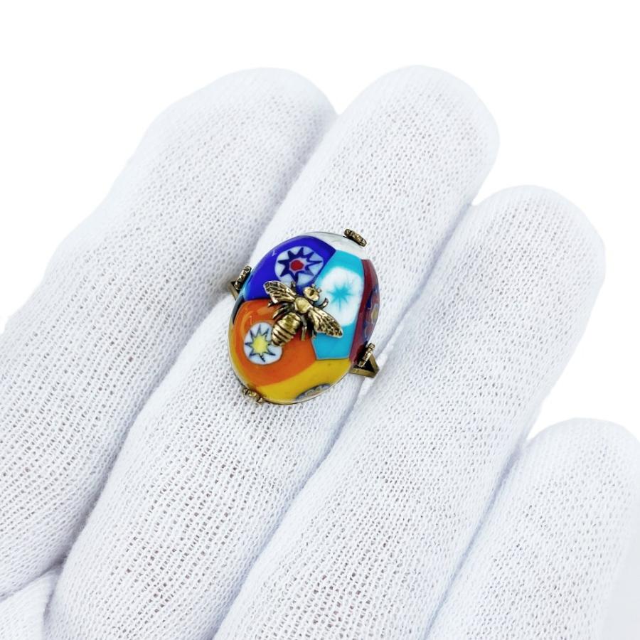 ディオール ■美品■ ハチ 蜂 リング 指輪 アクセサリー 色石 マルチカラー 【619335】13 |  | 09