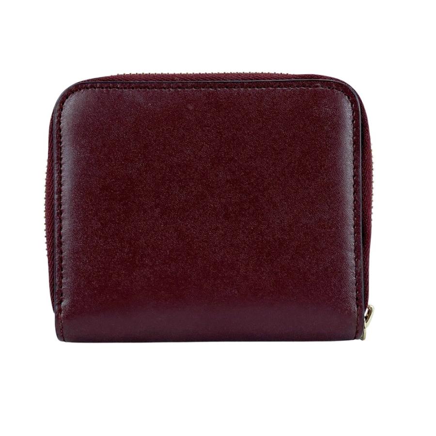 フェラガモ ■美品■ フルジップ コンパクト ウォレット 二つ折り 財布 ガンチーニ レザー ボルドー ゴールド 22D290 箱 【619359】5 |  | 01