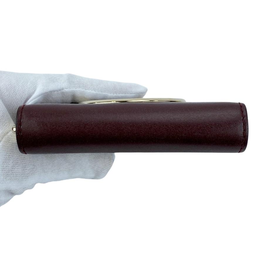 フェラガモ ■美品■ フルジップ コンパクト ウォレット 二つ折り 財布 ガンチーニ レザー ボルドー ゴールド 22D290 箱 【619359】5 |  | 05