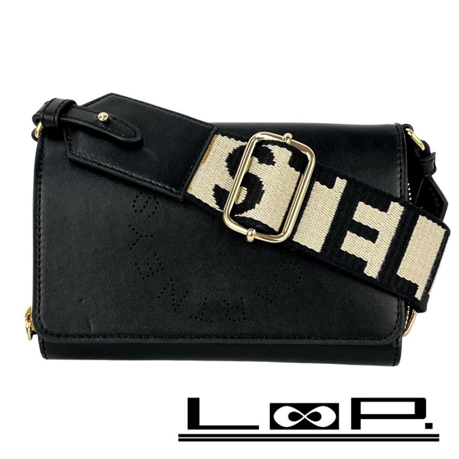 ステラマッカートニー ■未使用■ ポシェットウォレット 財布 ショルダーバッグ カバン レザー ブラック 【619557】13 | 