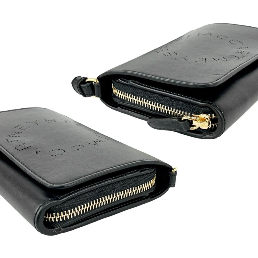 ステラマッカートニー ■未使用■ ポシェットウォレット 財布 ショルダーバッグ カバン レザー ブラック 【619557】13 |  | 02