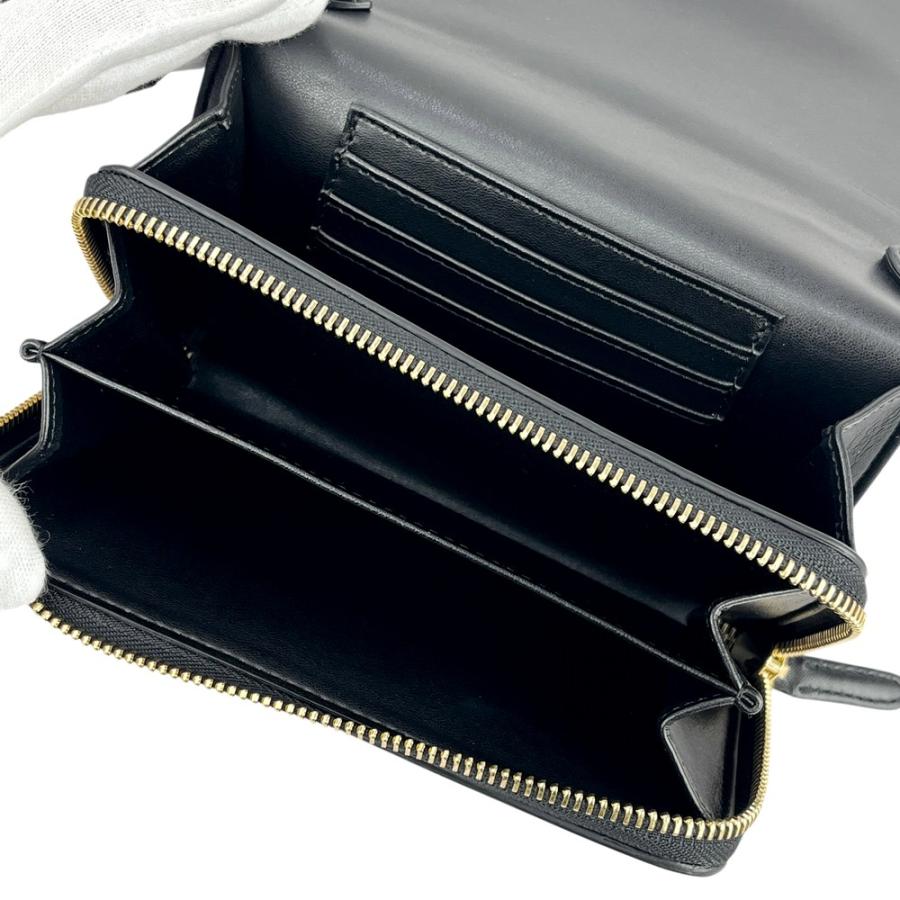 ステラマッカートニー ■未使用■ ポシェットウォレット 財布 ショルダーバッグ カバン レザー ブラック 【619557】13 |  | 06