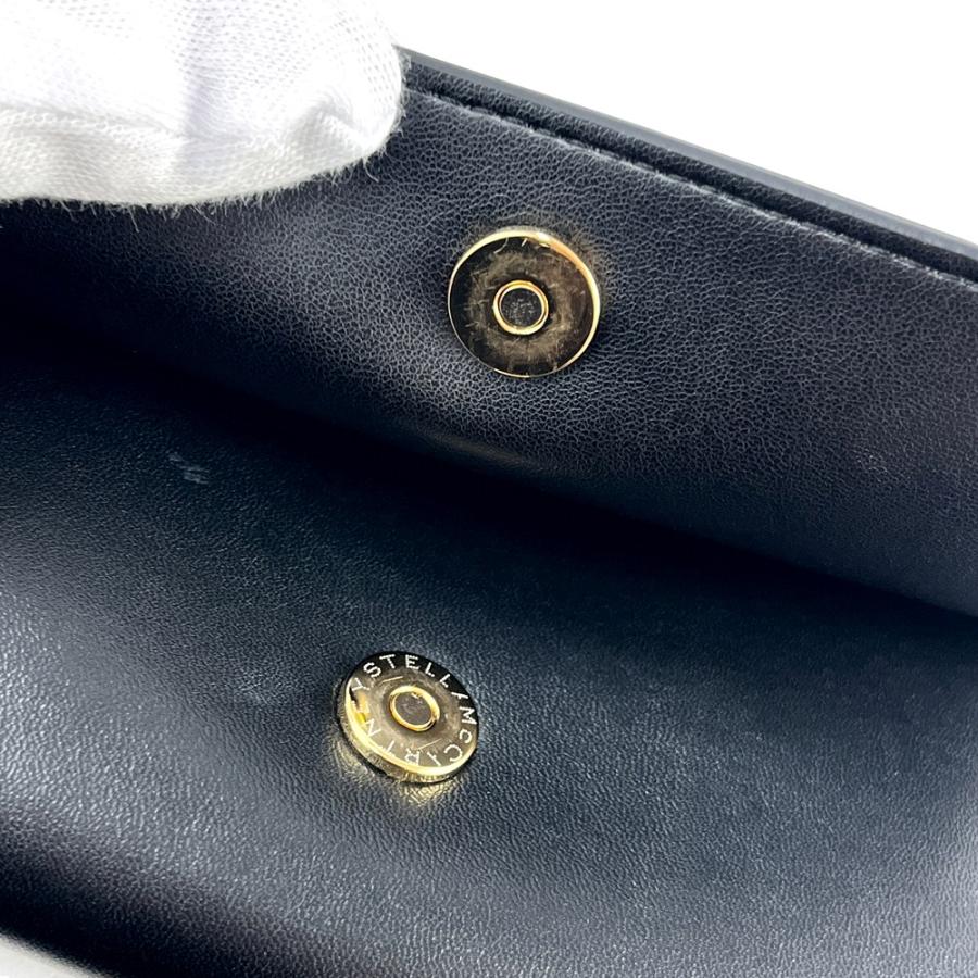 ステラマッカートニー ■未使用■ ポシェットウォレット 財布 ショルダーバッグ カバン レザー ブラック 【619557】13 |  | 08
