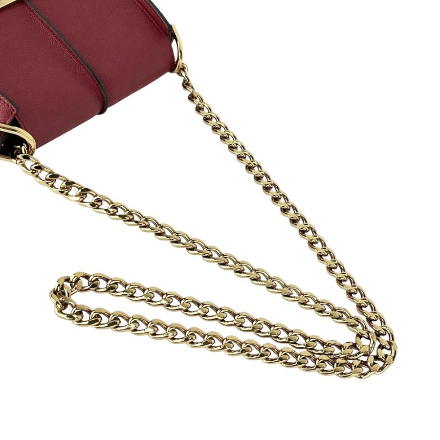 トッズ ■美品■ Tタイムレス チェーン ショルダー バッグ カバン ファッション レザー SS レッド ゴールド 【619649】5 |  | 04