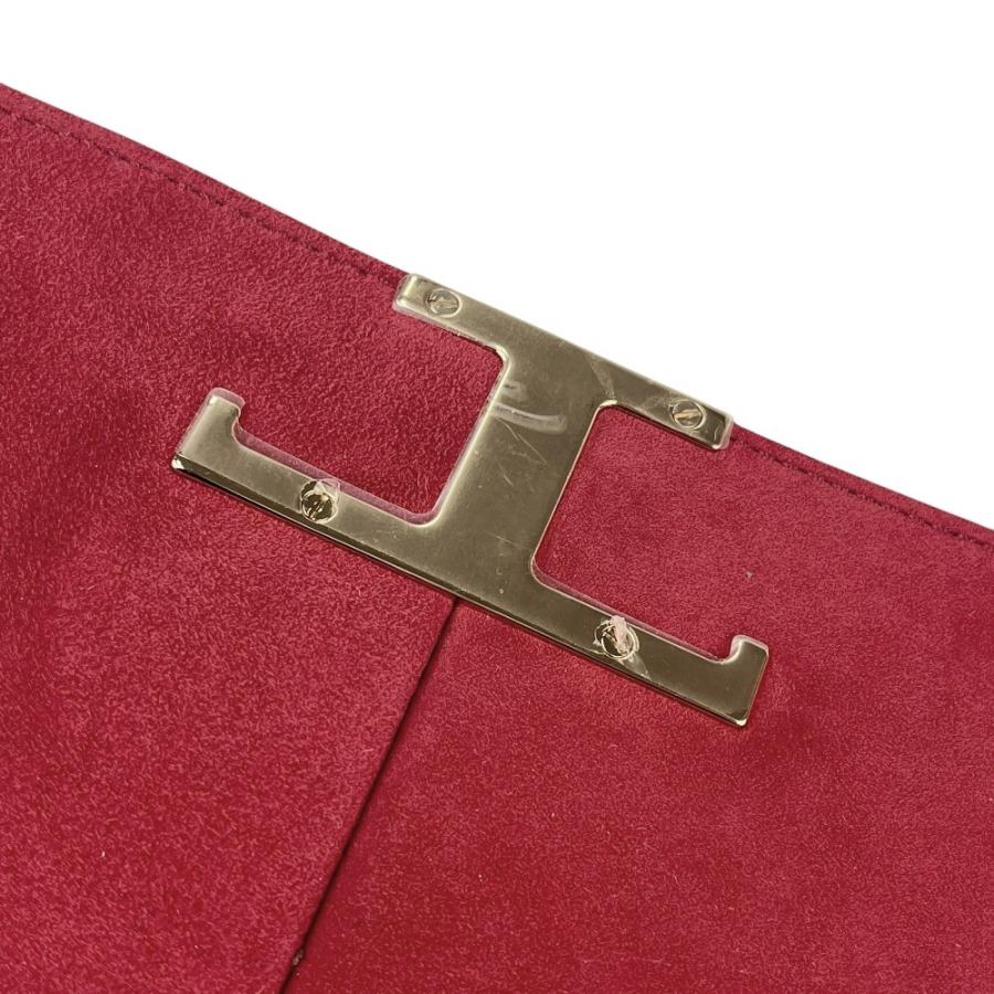 トッズ ■美品■ Tタイムレス チェーン ショルダー バッグ カバン ファッション レザー SS レッド ゴールド 【619649】5 |  | 07