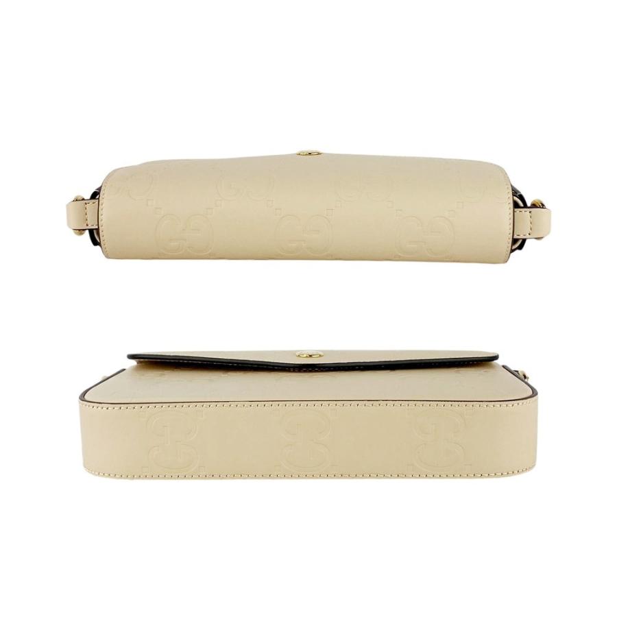 グッチ ■新品■ GG スーパーミニショルダー バッグ カバン レザー ベージュ 箱 【621314】13 |  | 04