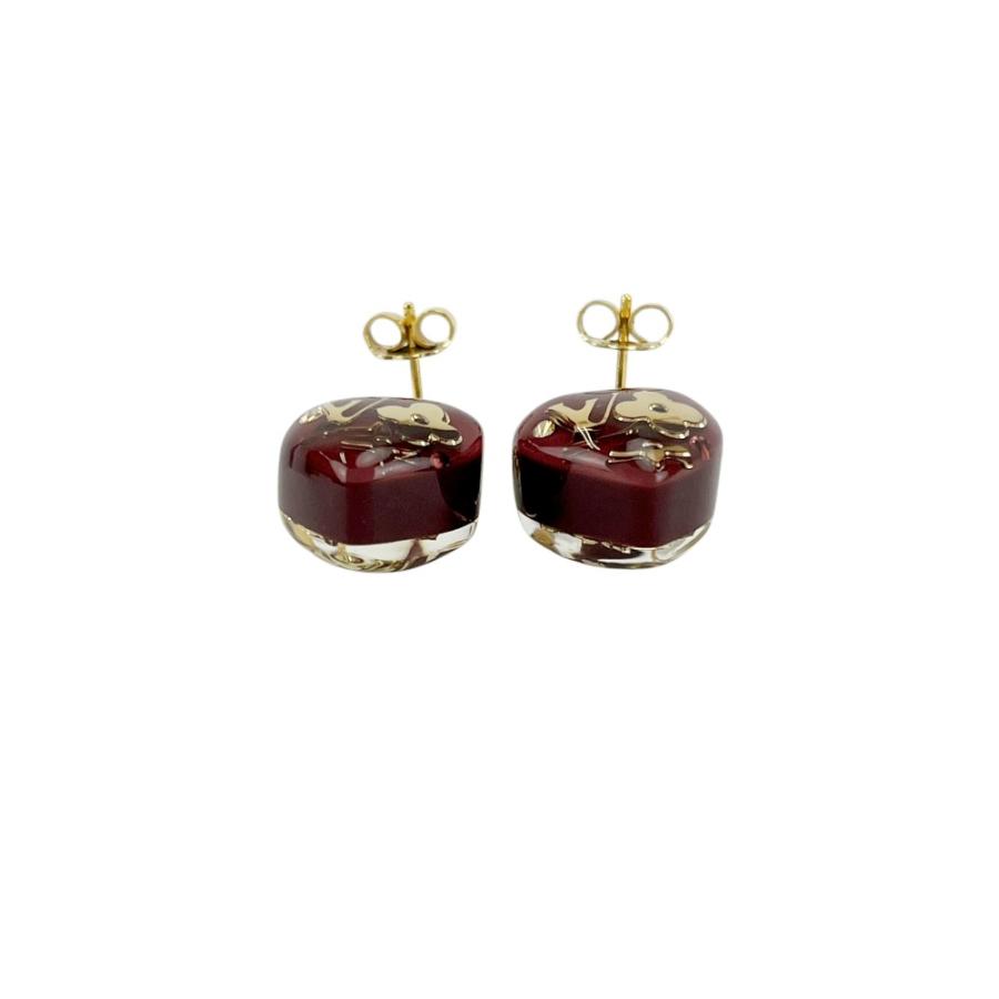 ルイヴィトン ■新同■ ブークルドレイユ クール アンクルージョン ピアス アクセサリー ハート GP ゴールド パープル M66210【621505】5 |  | 03