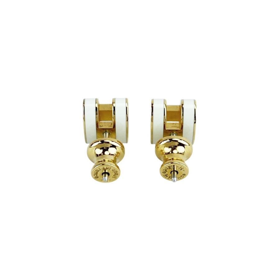 エルメス ■新同■ ミニ ポップアッシュ ピアス アクセサリー GP ホワイト 【621574】13 |  | 04
