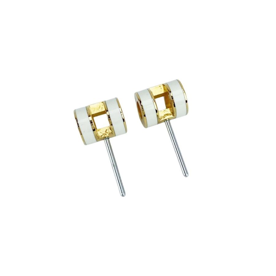 エルメス ■新同■ ミニ ポップアッシュ ピアス アクセサリー GP ホワイト 【621574】13 |  | 07