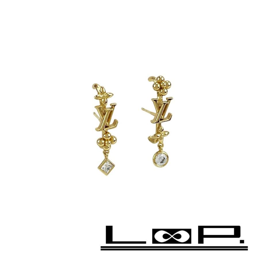 ルイヴィトン ■新同■ インザスカイ ピアス アクセサリー ラインストーン GP ゴールド M01257 箱 【621598】5 | 
