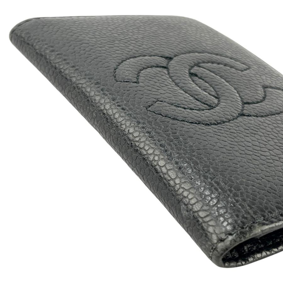 シャネル ■中古■ カードケース パスケース 二つ折り キャビアスキン ブラック 【622717】8 |  | 02