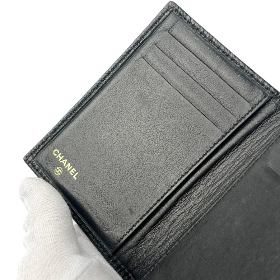 シャネル ■中古■ カードケース パスケース 二つ折り キャビアスキン ブラック 【622717】8 |  | 08