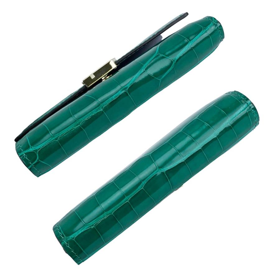 ルイヴィトン ■未使用■IC■ ポルトフォイユ カプシーヌ コンパクト ウォレット 三つ折り 財布 クロコ グリーン 箱 【622816】11 |  | 03