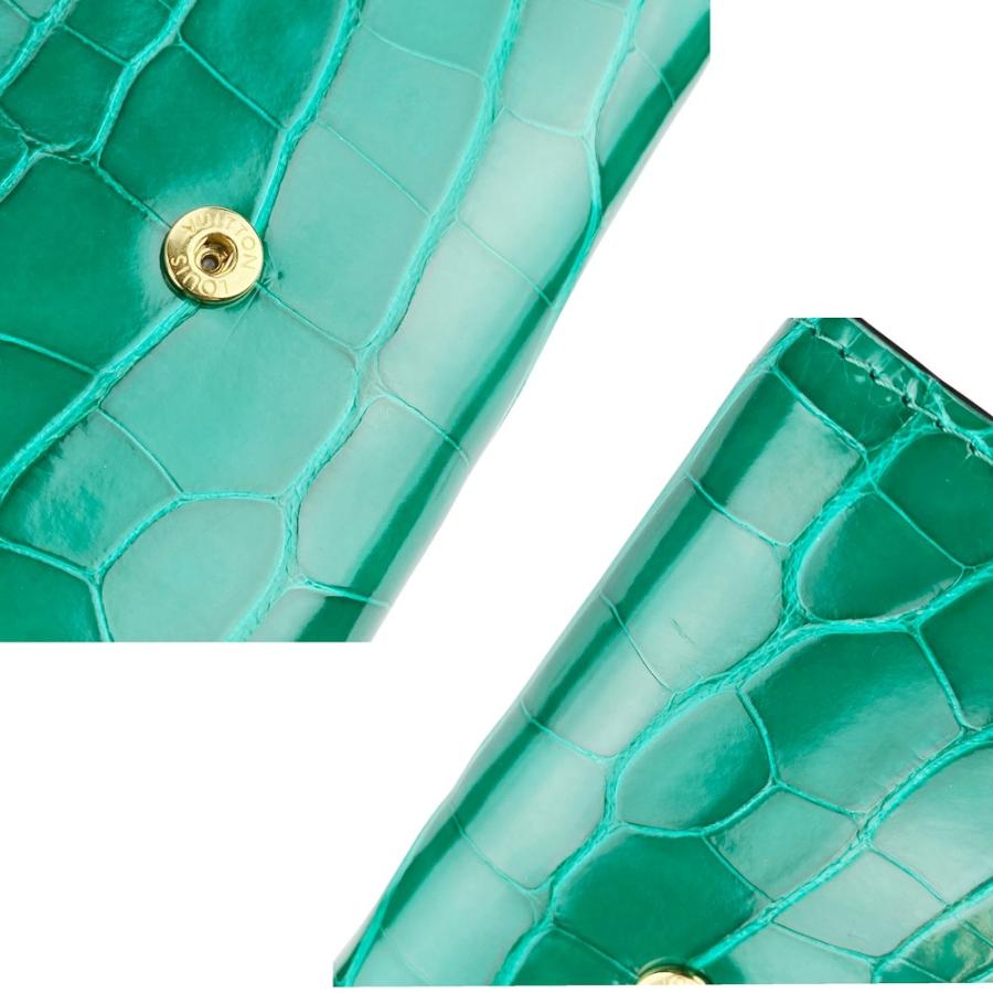 ルイヴィトン ■未使用■IC■ ポルトフォイユ カプシーヌ コンパクト ウォレット 三つ折り 財布 クロコ グリーン 箱 【622816】11 |  | 07