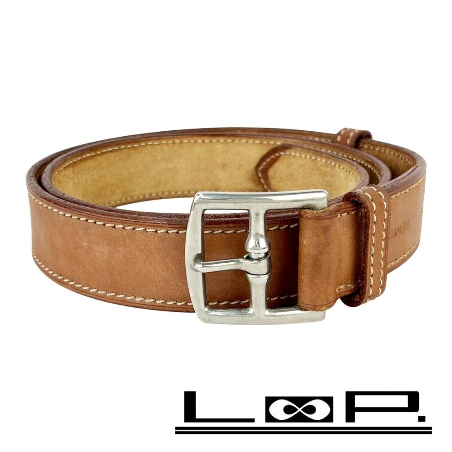 エルメス ■中古■ エトリヴィエール ベルト レザー ブラウン 〇X刻 #85 【623738】13 | 