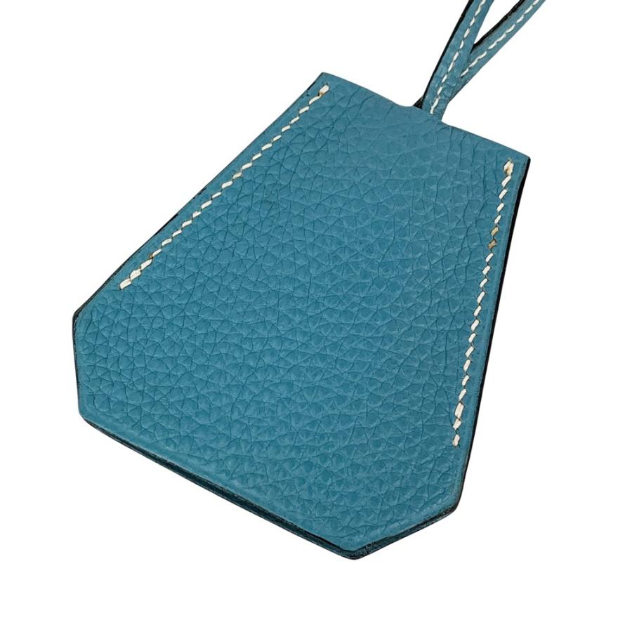 エルメス ■中古■ クロシェット ネックレス キーリング レザー ライトブルー □D刻 【623745】13 |  | 02