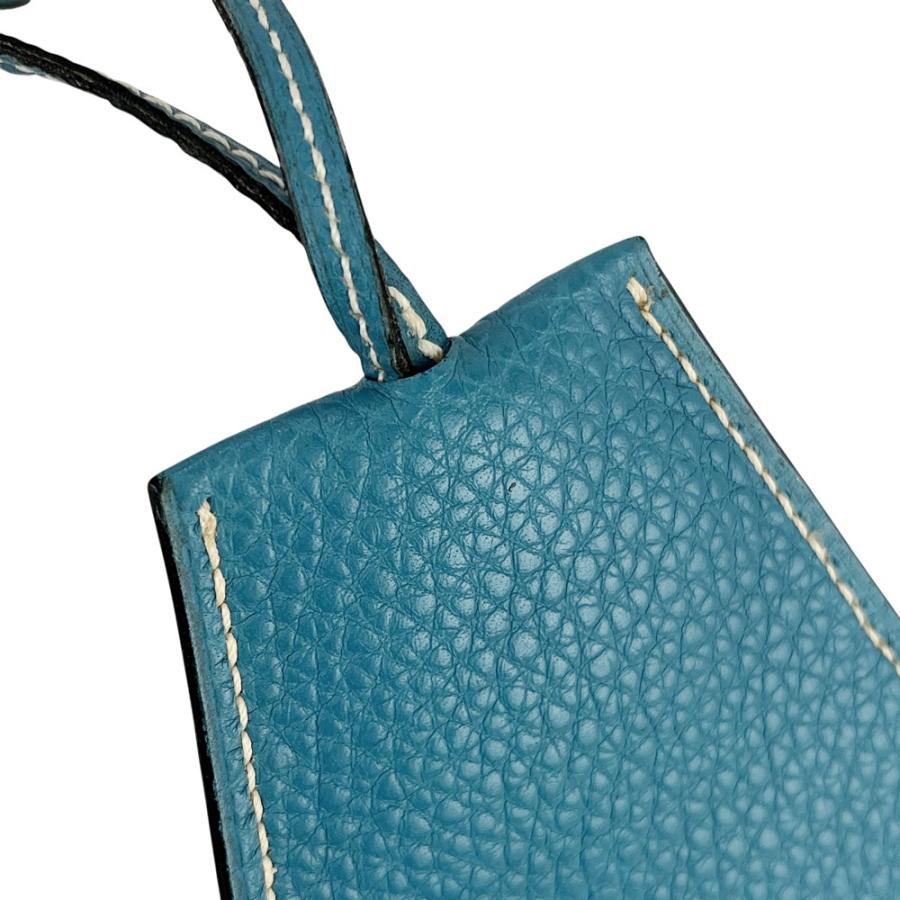 エルメス ■中古■ クロシェット ネックレス キーリング レザー ライトブルー □D刻 【623745】13 |  | 09