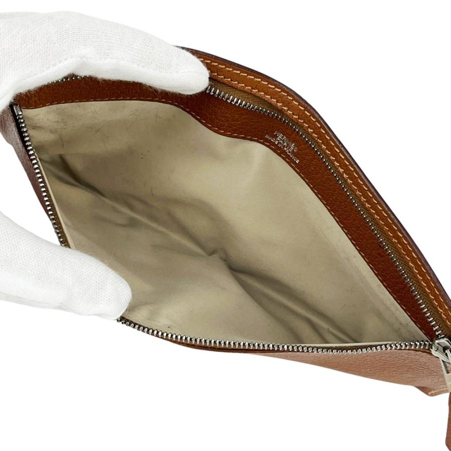 エルメス ■中古■ ポーチ 小物入れ レザー ブラウン 【623752】13 |  | 06