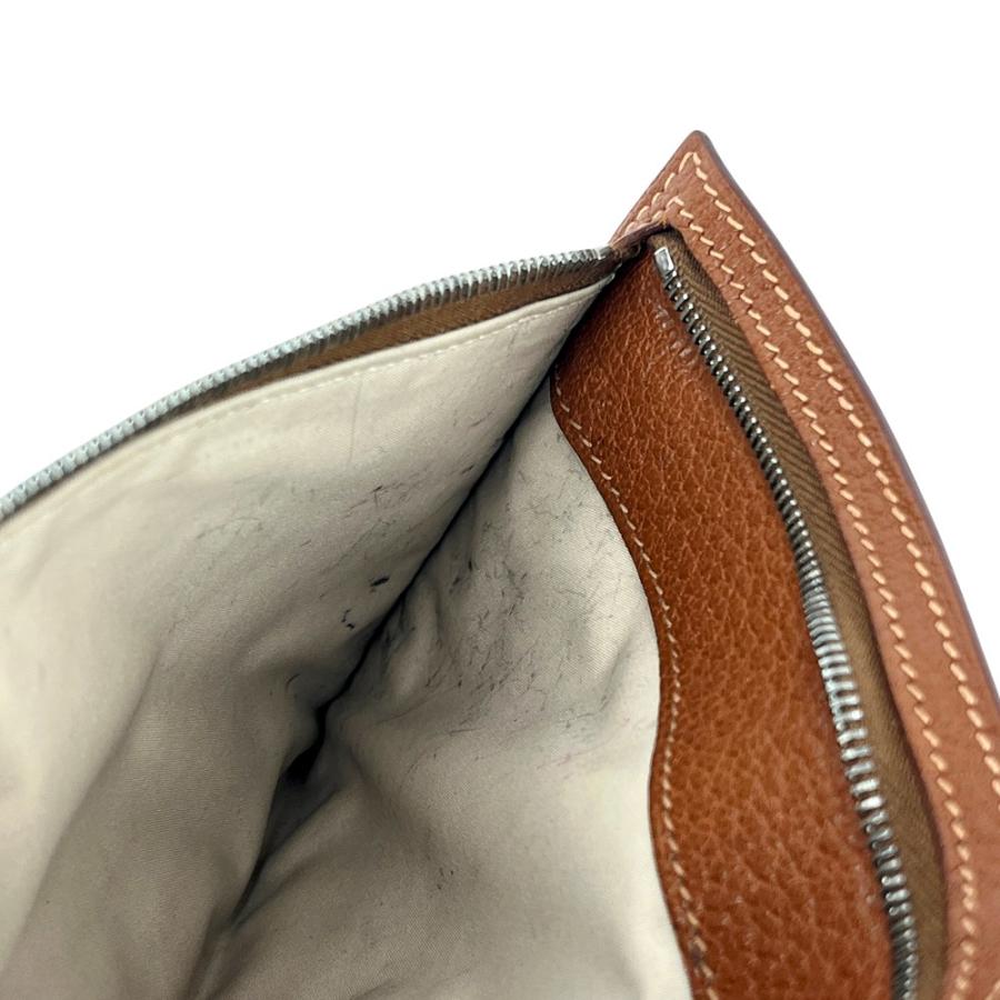 エルメス ■中古■ ポーチ 小物入れ レザー ブラウン 【623752】13 |  | 08