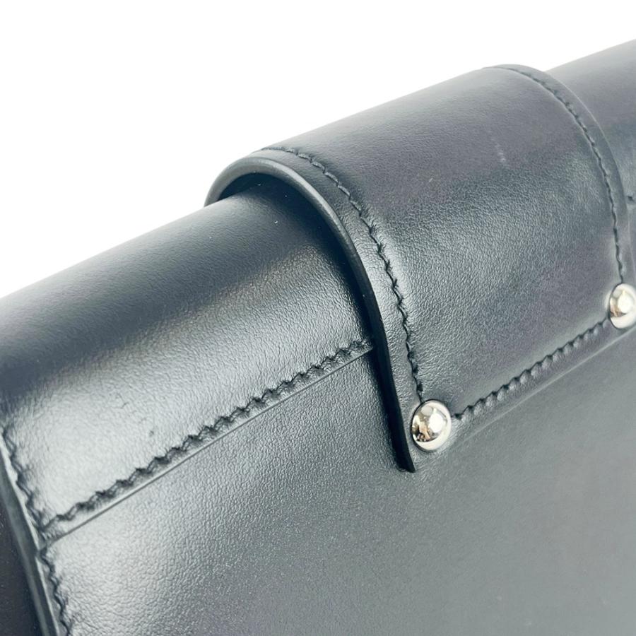プラダ ■美品■ 2WAY ハンド ショルダー バッグ カバン SS レザー ブラック シルバー 1BD168 【624360】3 |  | 08