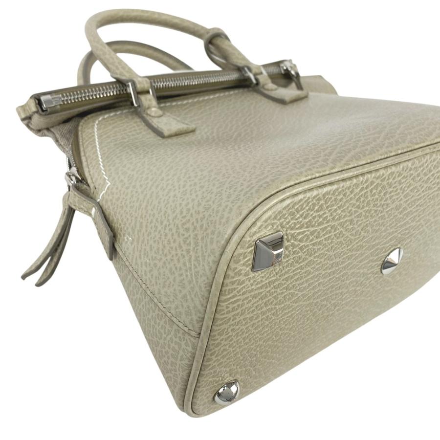 メゾンマルジェラ ■美品■ 5AC クラシックミニ 2way ショルダー ハンド バッグ レザー キャンバス ベージュ 【624384】3 |  | 02