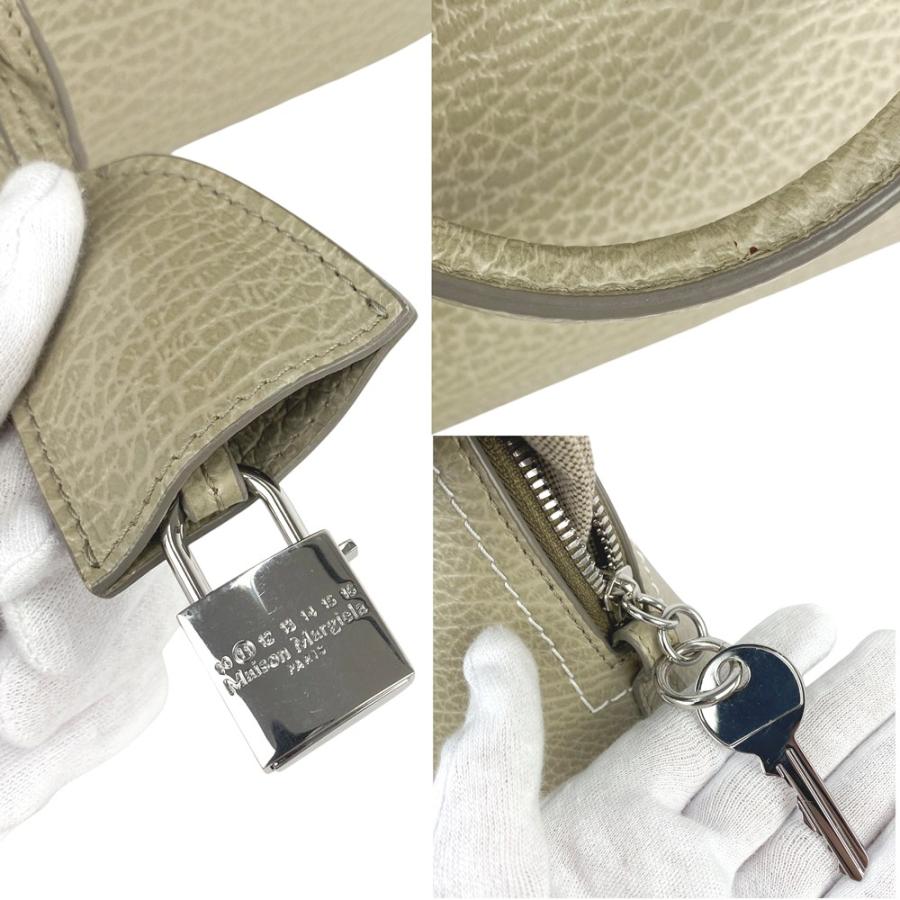 メゾンマルジェラ ■美品■ 5AC クラシックミニ 2way ショルダー ハンド バッグ レザー キャンバス ベージュ 【624384】3 |  | 07