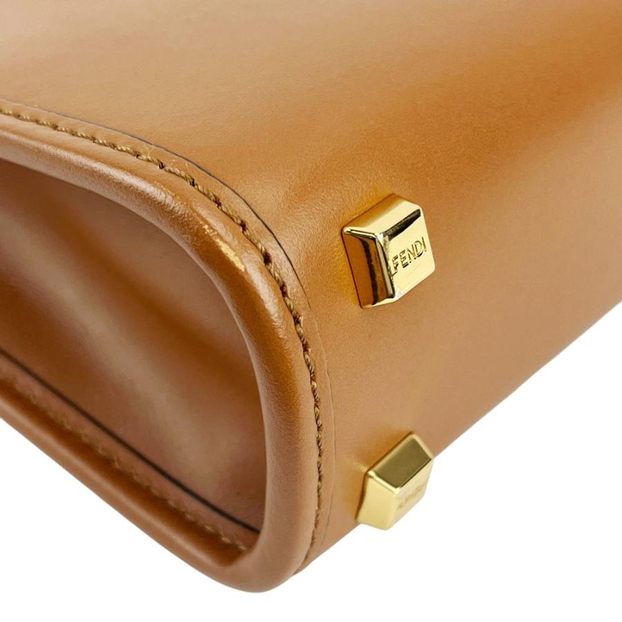 フェンディ ■新同■ サンシャインショッパー ミニ 2WAY ショルダー ハンド バッグ レザー ブラウン 8BS051 箱 【624391】3 |  | 08