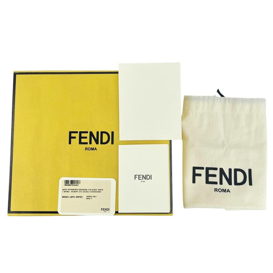 フェンディ ■新同■ サンシャインショッパー ミニ 2WAY ショルダー ハンド バッグ レザー ブラウン 8BS051 箱 【624391】3 |  | 09