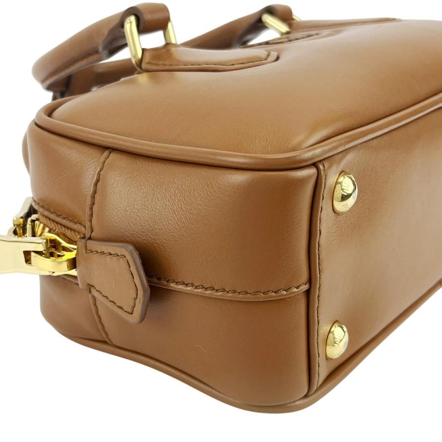 ミュウミュウ ■美品■ アルカディ レギュラー 2WAY ハンド ショルダーバッグ  レザー ブラウン 5BB142 ACR3 【624414】3 |  | 02