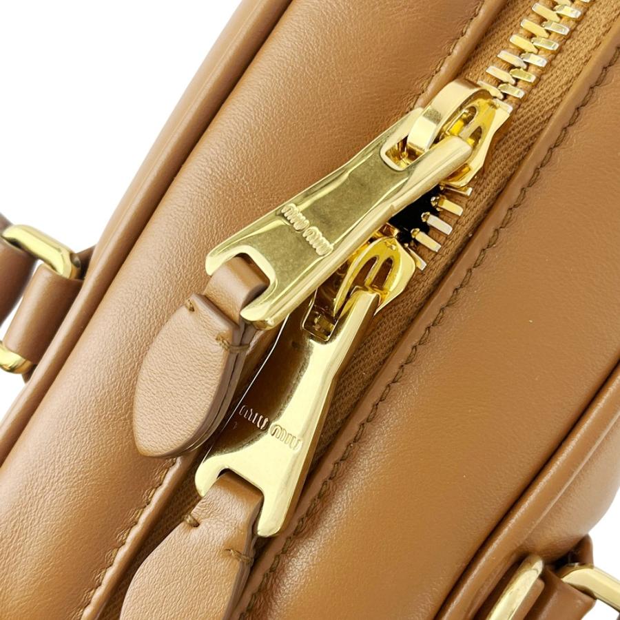 ミュウミュウ ■美品■ アルカディ レギュラー 2WAY ハンド ショルダーバッグ  レザー ブラウン 5BB142 ACR3 【624414】3 |  | 08