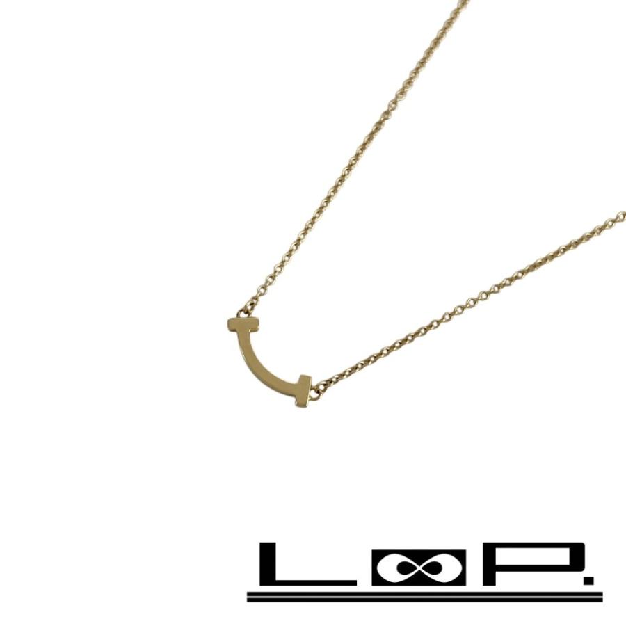 ティファニー ■美品■ Tスマイル ネックレス ミニ アクセサリー ピンクゴールド K18 750PG 約2.4g 箱 【624674】11 | 