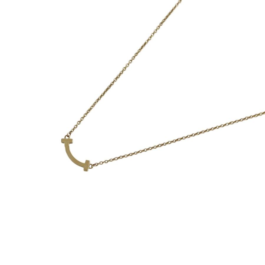 ティファニー ■美品■ Tスマイル ネックレス ミニ アクセサリー ピンクゴールド K18 750PG 約2.4g 箱 【624674】11 |  | 01