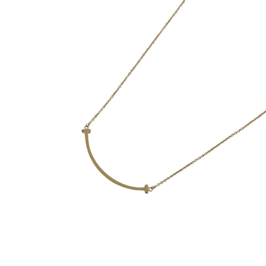 ティファニー ■美品■ Tスマイル ネックレス スモール アクセサリー ピンクゴールド K18 750PG 約2.9g 箱 【624704】11 |  | 01