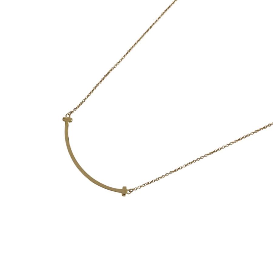 ティファニー ■美品■ Tスマイル ネックレス スモール アクセサリー ピンクゴールド K18 750PG 約2.9g 箱 【624704】11 |  | 02