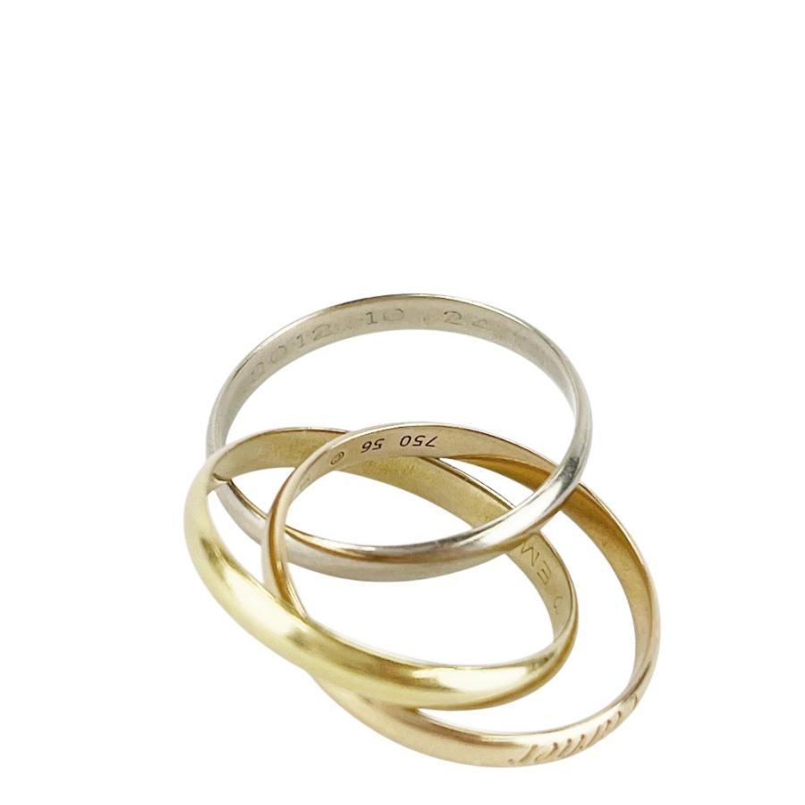 カルティエ ■中古■ トリニティ リング 指輪 アクセサリー K18 YG750 PG750 WG750 ゴールド 箱 5.7g #56 【624780】13 |  | 06