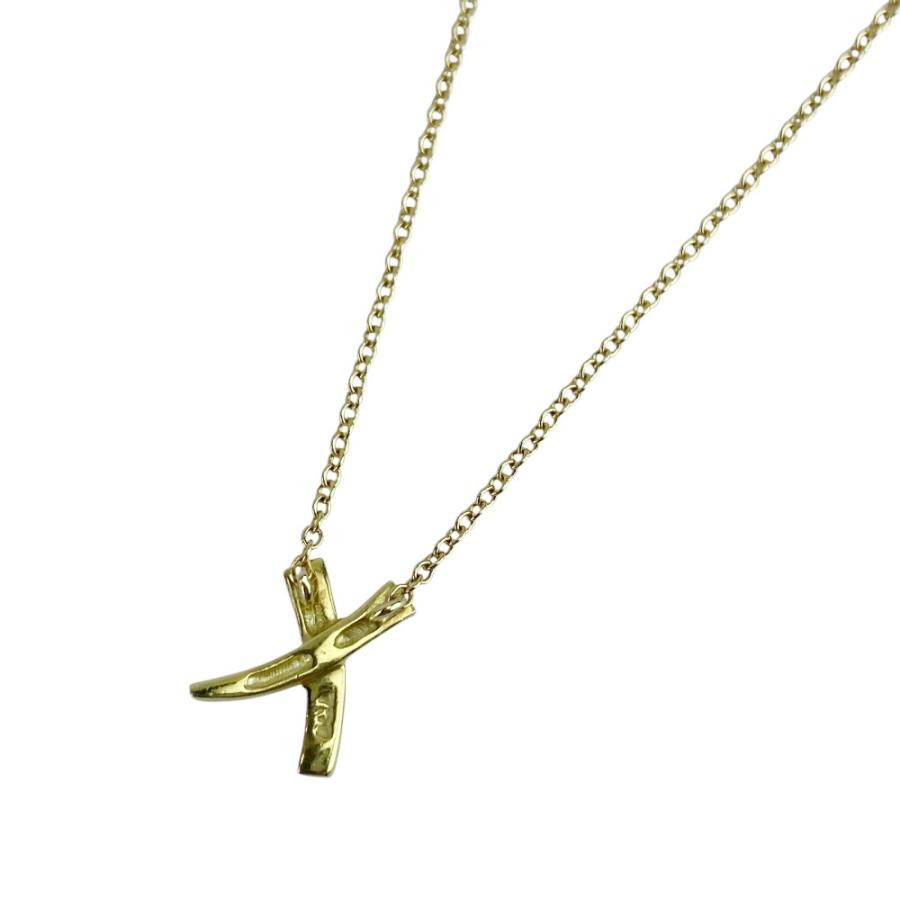 ティファニー ■美品■ キス ネックレス アクセサリー K18 YG750 イエローゴールド 2.0g 【624919】13 |  | 01