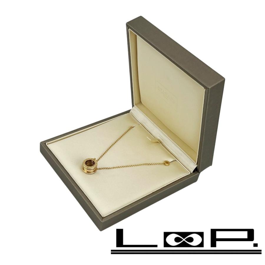 ブルガリ ■美品■ ビーゼロワン ネックレス アクセサリー パヴェ メレ ピンクゴールド ダイヤ K18 750PG 約14g 箱 【625626】11 | 