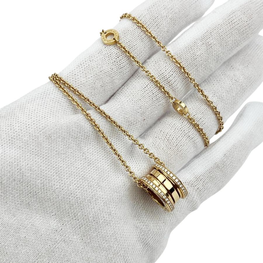 ブルガリ ■美品■ ビーゼロワン ネックレス アクセサリー パヴェ メレ ピンクゴールド ダイヤ K18 750PG 約14g 箱 【625626】11 |  | 08