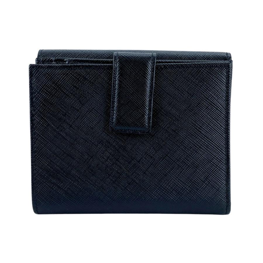 フェラガモ ■新同■ 二つ折り 財布 Wフラップ ウォレット ガンチーニ レザー SS ブラック シルバー JL22-4208 【627767】5 |  | 01