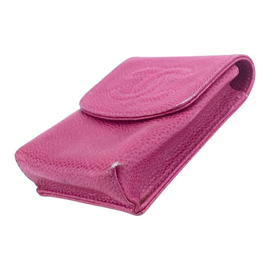 シャネル ■中古■ ココマーク シガレットケース ポーチ 小物入れ キャビア ピンク 【632099】11 |  | 02