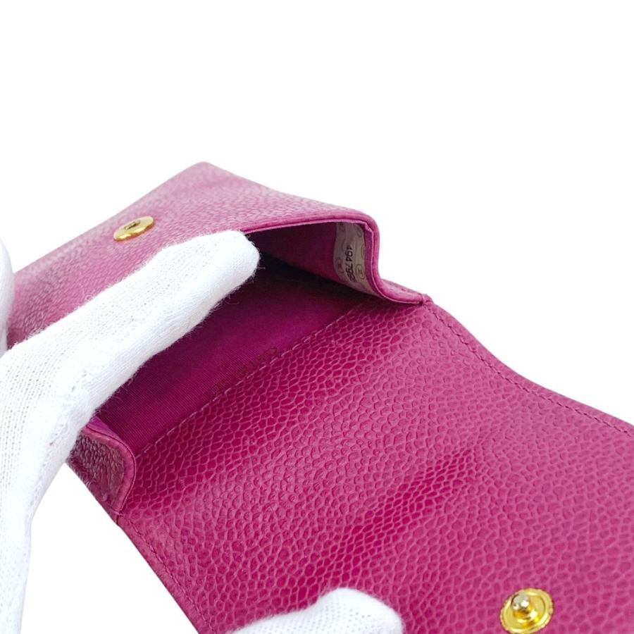 シャネル ■中古■ ココマーク シガレットケース ポーチ 小物入れ キャビア ピンク 【632099】11 |  | 06