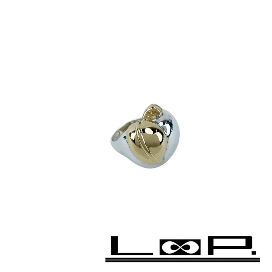 エルメス ■新同■ヴィンテージ■ POMME アップル リング 指輪 アクセサリー りんご コンビ シルバー ゴールド SV925 #51 【632303】11 | 