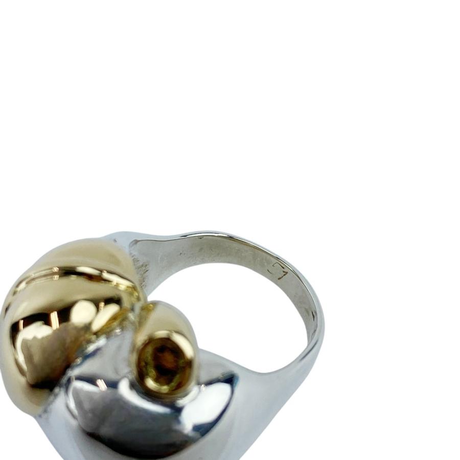 エルメス ■新同■ヴィンテージ■ POMME アップル リング 指輪 アクセサリー りんご コンビ シルバー ゴールド SV925 #51 【632303】11 |  | 07