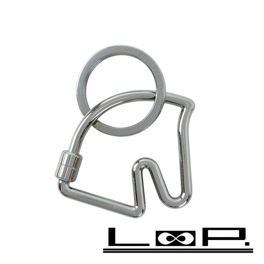 エルメス ■中古■ シュヴァル キーリング キーホルダー 馬 SS シルバー H077216FJ00 箱 【632426】11 | 