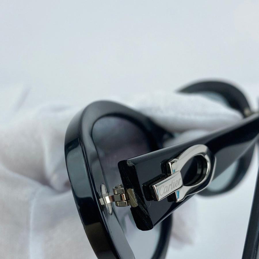 カルティエ ■中古■ サングラス 眼鏡 ファッション アイウェア プラスチック ブラック  【633768】11 |  | 07