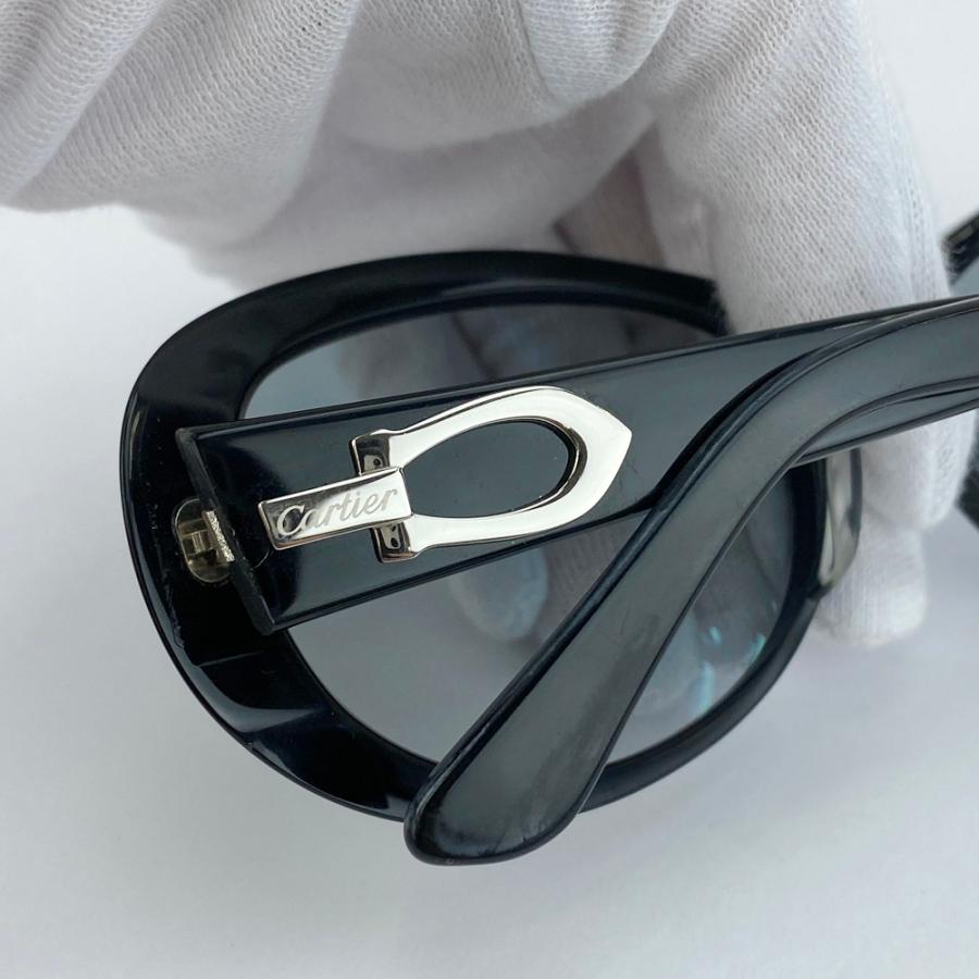 カルティエ ■中古■ サングラス 眼鏡 ファッション アイウェア プラスチック ブラック  【633768】11 |  | 08