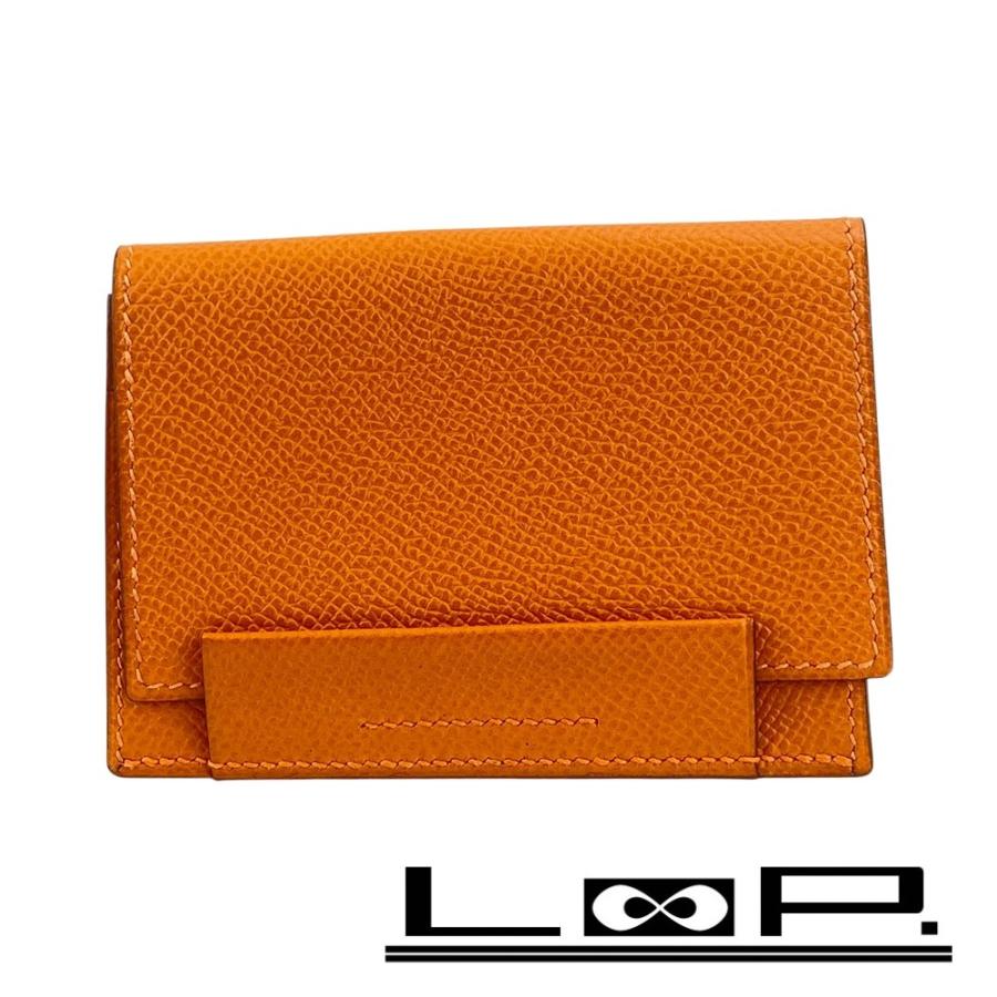 エルメス ■美品■ カードケース 名刺入れ ビジネス エプソン オレンジ □K刻 【633843】11 | 