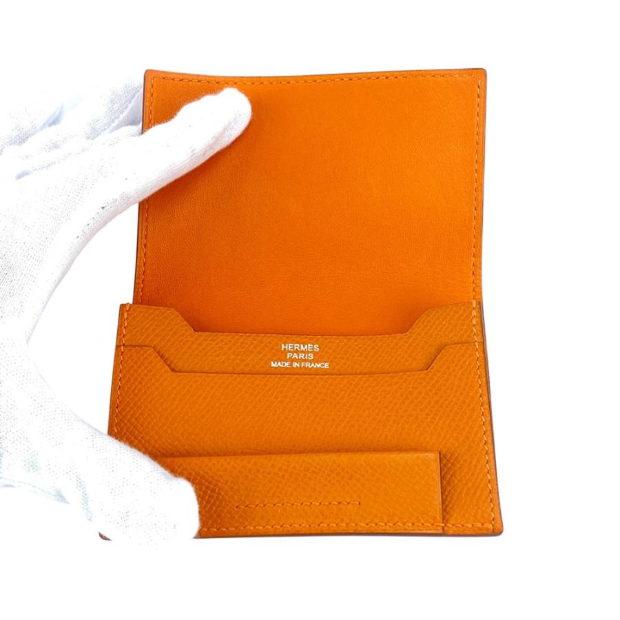 エルメス ■美品■ カードケース 名刺入れ ビジネス エプソン オレンジ □K刻 【633843】11 |  | 05