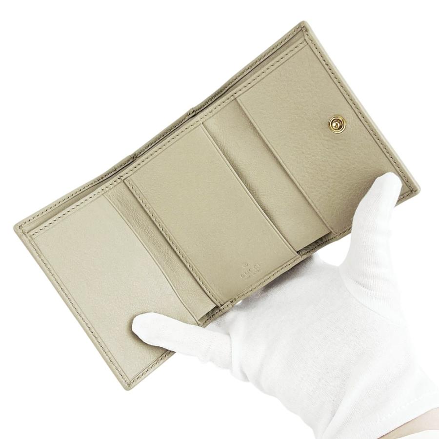 グッチ ■美品■ 三つ折り財布 財布 ウォレット バンブー レザー ベージュ 箱【635830】9 |  | 06