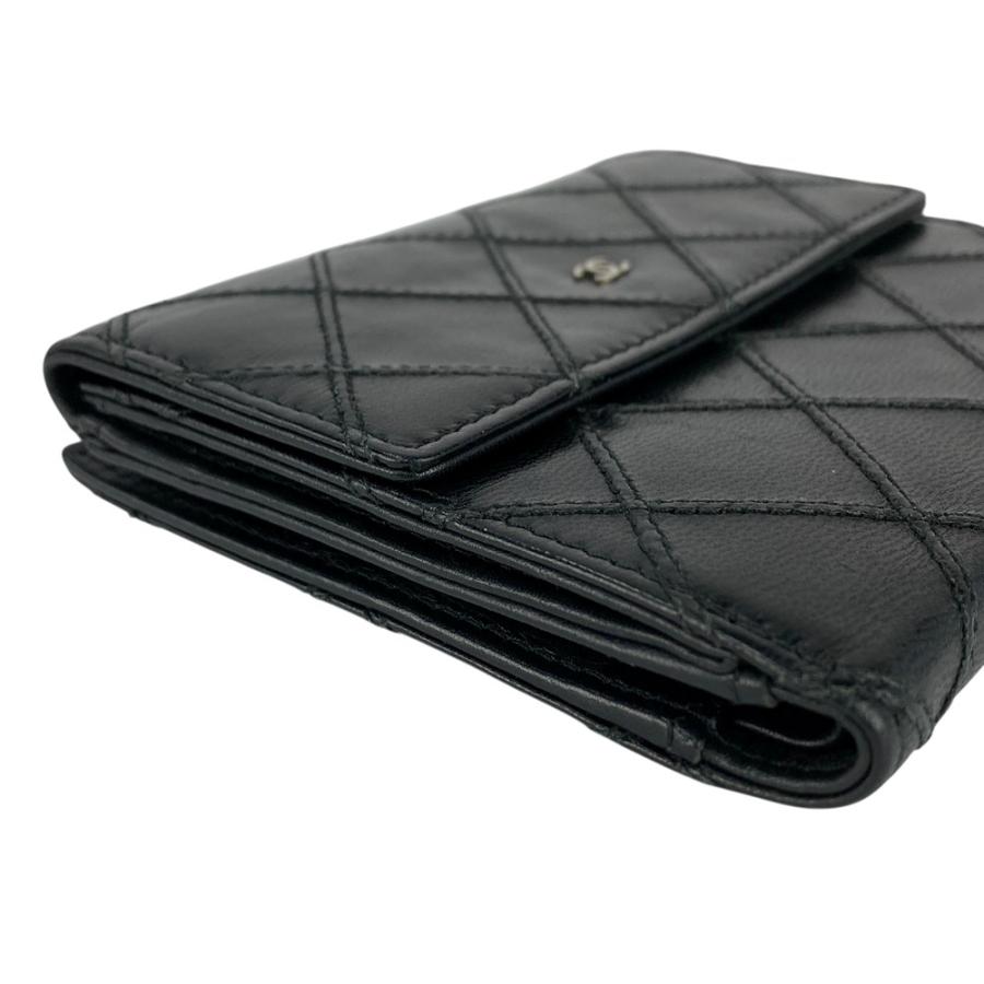シャネル ■中古■ ビコローレ 二つ折り 財布 ウォレット 小銭入れ レザー ブラック 箱 【646430】5 |  | 02